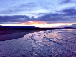 Tramonto in Spiaggia Viola Chalet Club Residence Rodi Gargano